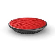 Wholesale b: 10W Thin Qi Wireless Charging Pad Anti Slip Silicone Cooling Fan Fast Charger Red Black