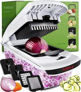 Wholesale c: Fullstar Vegetable Chopper - Spiralizer Vegetable Slicer - Onion Chopper with Container - Pro Food C