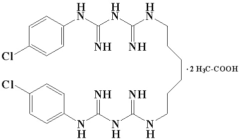 22 79 1. Хлоргексидина диацетат. Хлоргексидин структурная формула. Хлоргексидин биглюконат формула. Хлоргексидин состав формула.
