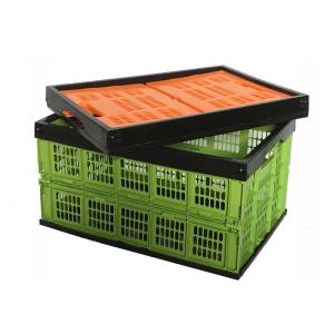 Wholesale ventilator: Hot Sale Ventilated Collapsible Crate Plastic Vegetable Storage Crate