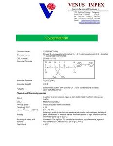 Wholesale Insecticides: Cypermethrin, DELTAMETHRIN, Chlorpyriphos,Permethrin, Ethion