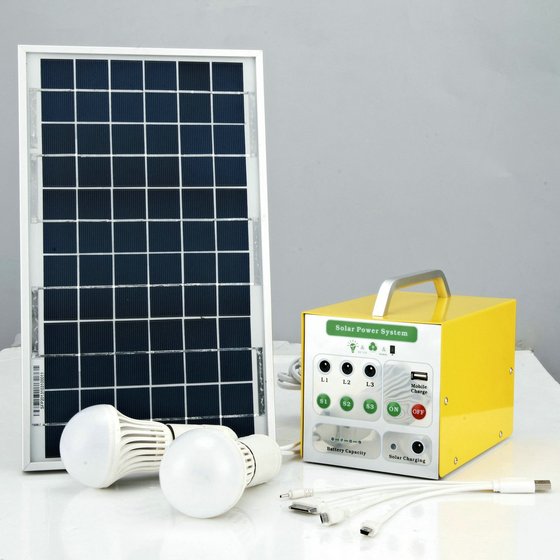 Portable Solar Lighting System with 5Ah Battery and 6W Solar Panel(id ...