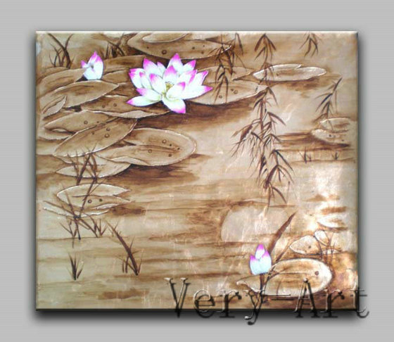 Lotus Foil Painting Hand Painted Wholesale(id:6643173) Product Details 