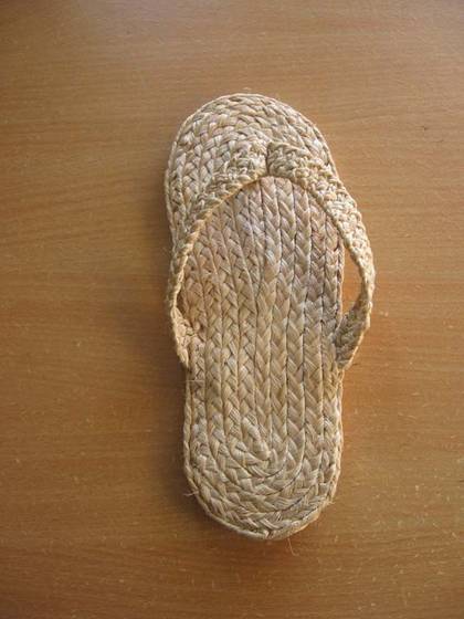 natural fiber slippers