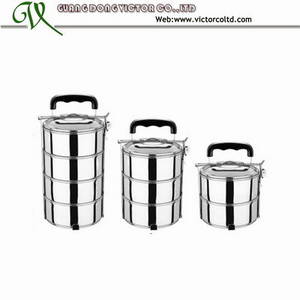 Wholesale Hip Flasks: 2 Layer,3 Layer,4 Layer Stainless Steel Food Container