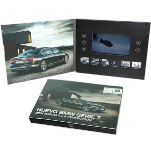Wholesale play card paper: Advertising New Energy Car 7Inch LCD Video Brochure HD Screen Video Folder Greeting Business Card