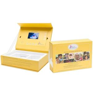 Wholesale cheap ad player: Video Library TV in A LCD Brochure Card 5 Inch Extratable Video Gift Box
