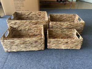 Wholesale rattan laundry basket: Water Hyacinth Baskets