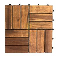 Sell Acacia Wooden Interlocking Decking Tiles