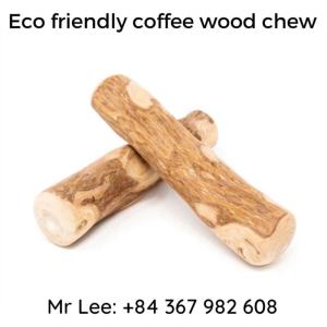 Wholesale alarm: Eco Friendly Dog Toy Coffee Wood Dog Chew