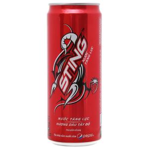 Wholesale canned strawberry: Sting Energy Drinkd Strawberry Flavor Can 320ml