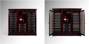 Wholesale wine rack: VinBro Combo Wine Cellar Cabinet Commercial Furniture Wine Rack Wine Storage Refrigerator Cooler
