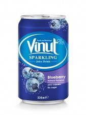 Wholesale import export service: Canned Sparkling Water Blueberry Natural Flavour