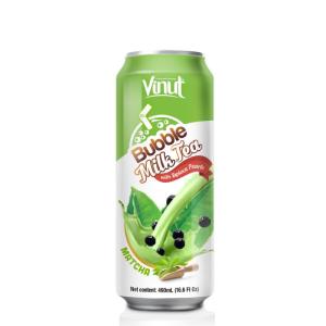 Wholesale top green tea: 16.6 Fl Oz Vinut Matcha Bubble Milk Tea with Tapioca Pearls