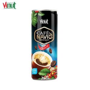 Wholesale coffee: 250ml VINUT Can (Tinned) OEM Customize Private Label Espresso Coffee Company Best Price
