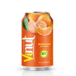 Wholesale mandarin juice: 330ml Canned Mandarin Juice Drink