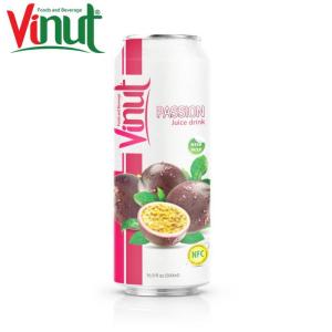Wholesale beverages: Vinut 500ml Passion Fruit Juice with Pulp Directory Beverage Development OEM Brand Customized Logo