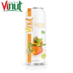 Wholesale healthy drinks: Vinut 500ml Cashew Juice with Pulp Wholesalers Sale Fresh Customized Label Nfc Healthy Drinks
