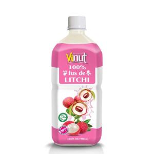 Wholesale home product: France - VINUT 1 Liter PET Bottle 100% Lychee Juice Drink
