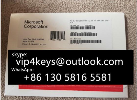 For Windows Server 2019 Standard Coa Label Sticker License Dell