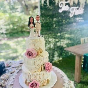 Wholesale custom gift: Custom Bobblehead for Wedding Cake Toppers,Custom Cake Toppers for Gift