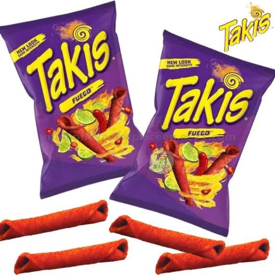 Takis Original Chilli Flavoured Corn Chips 190gChilli Flavoured Corn ...