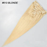 22inch 7pcs  Clip in Hair Extensions Set Blonde