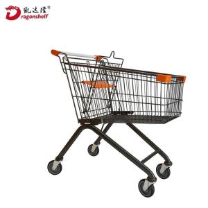 Wholesale shopping carts: Dragonshelf China Shopping Cart Shopping Trolley with 4 Wheels