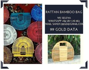 Wholesale natur product: Vintage Rattan Bag From Vietnamese Natural Bamboo Eco Friendly Product
