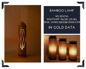 Wholesale vietnamese handicraft: Bamboo Lamp Natural Handicraft From Vietnamese Pepple