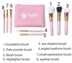 Wholesale brush set: 10 Piece Pink Makeup Brush Set