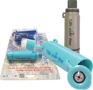 Wholesale hand bags: Portable Water Filter System with Foldable Water Bottle & Water Bag