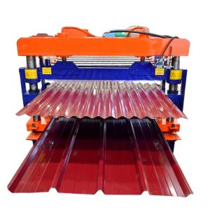 Wholesale sheet roll forming machine: Trapezoid Roof Sheet Forming Machine Roof Panel Roll Forming Machine