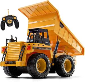 Wholesale tractor truck: Top Race Remote Control Digger Dump Truck Fully Functional RC Tractor Remote Control Tractor 5 Chann