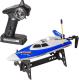 Top Race Remote Control Water Speed Boat - for Pools and Lakes with Rechargeable Batteries Ages 3,4,