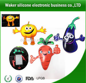 Wholesale mobile phone holder: 2015 Flexible Silicone Vegetables Mobile Phone Holder for Car,Car Air Vent Cell Phone Holder