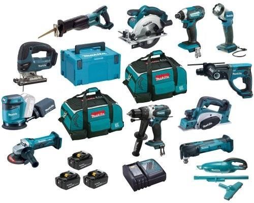 Complete Makitas XT1500 18-Volt LXT Lithium-Ion Cordless 15-Piece Combo ...