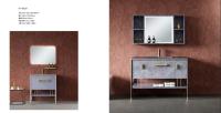 Sell Cement Gray Color Stainless Steel Bathroom Cabinet