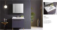 Modern Stylish Pure Color Stainless Steel Bathroom Cabinet