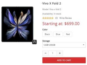 Wholesale folding box wholesale: Vivo X Fold 2 Only $699 From Gizsale.Com