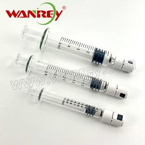 Wholesale rubber plunger: Prefillable Cosmetic Glass Syringe