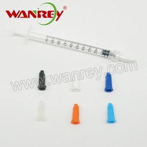 Wholesale supply polypropylene: 1ML Plastic Syringe Luer Lock Cap Luer Slip Cap