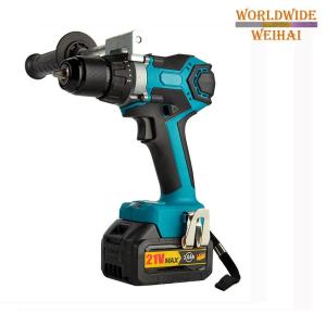 Wholesale power drills: Lithium Power Cordless Three-function Brushless Lithium Battery Electric Impact Drill Screwdriver