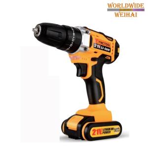 Wholesale Electric Drills: 21V Cordless Drill Electric Screwdriver Rechargeable Household DIY Lithium Battery Cordless Drill