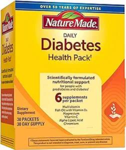 Wholesale nutritional supplement: Nature Made Daily Diabetes Health Pack, Dietary Supplement for Nutritional Support, 30 Packets, 30 D