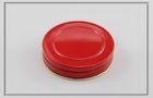 Hair Wax Aluminum Screw Cap With With PE Foam Liner , Red Color Custom Bottle Caps