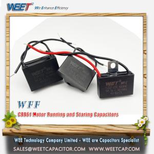 Wholesale motor capacitor: WEET WFF CBB61 Box Shape and Plastics Case Motor Running Capacitor
