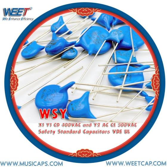 Sell WEET WSY X1 Y1 CD 400VAC and Y2 AC CE 300VAC Safety Capacitors