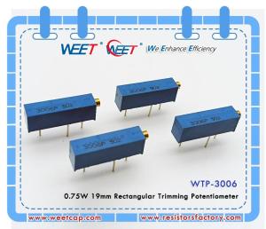 Wholesale electric vibrator: WEET WTP 3006 0.75W 19mm Rectangular Trimming Potentiometer