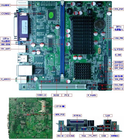 Mini Itx Motherboard,Atom N270 CPU,HDMI,Fanless,LVDS(id:6628712 ...